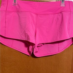 Women's Pink Athletic Shorts lululemon speed up 2.5 inch